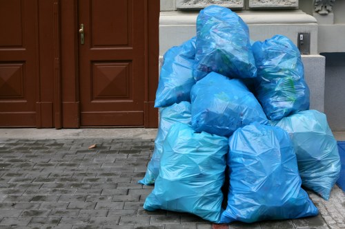 Organized team handling furniture clearance in a South West London flat